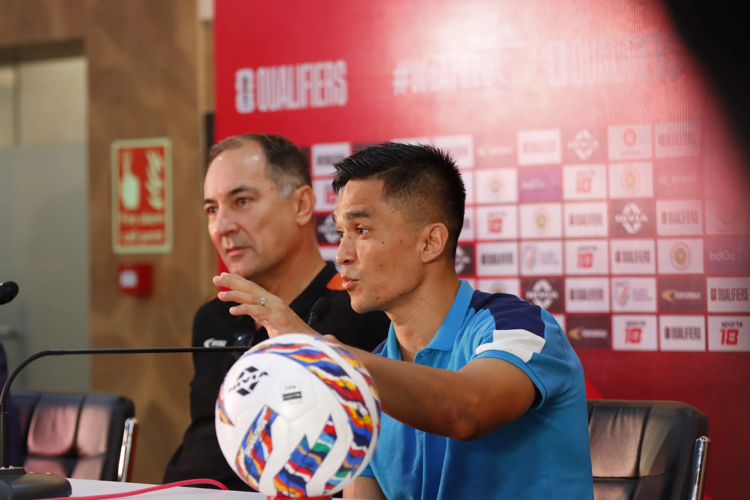 Before World Cup Qualifier Match Sunil Chhetri and Igor Stimac