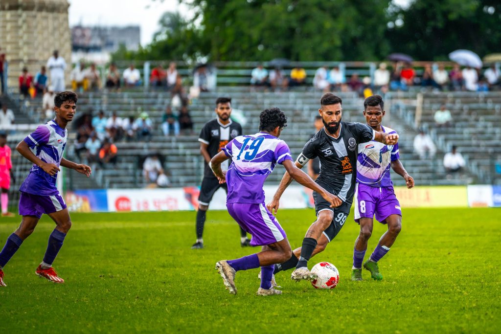 Tanmoy Ghosh of Mohammedan SC against United SC in CFL 2024