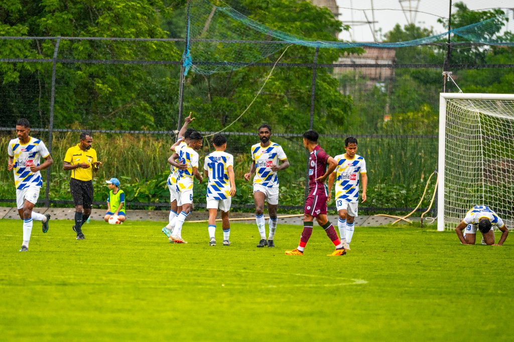 Jiten Murmu of Bhawanipore Club scored against Mohun Bagan Super Giant