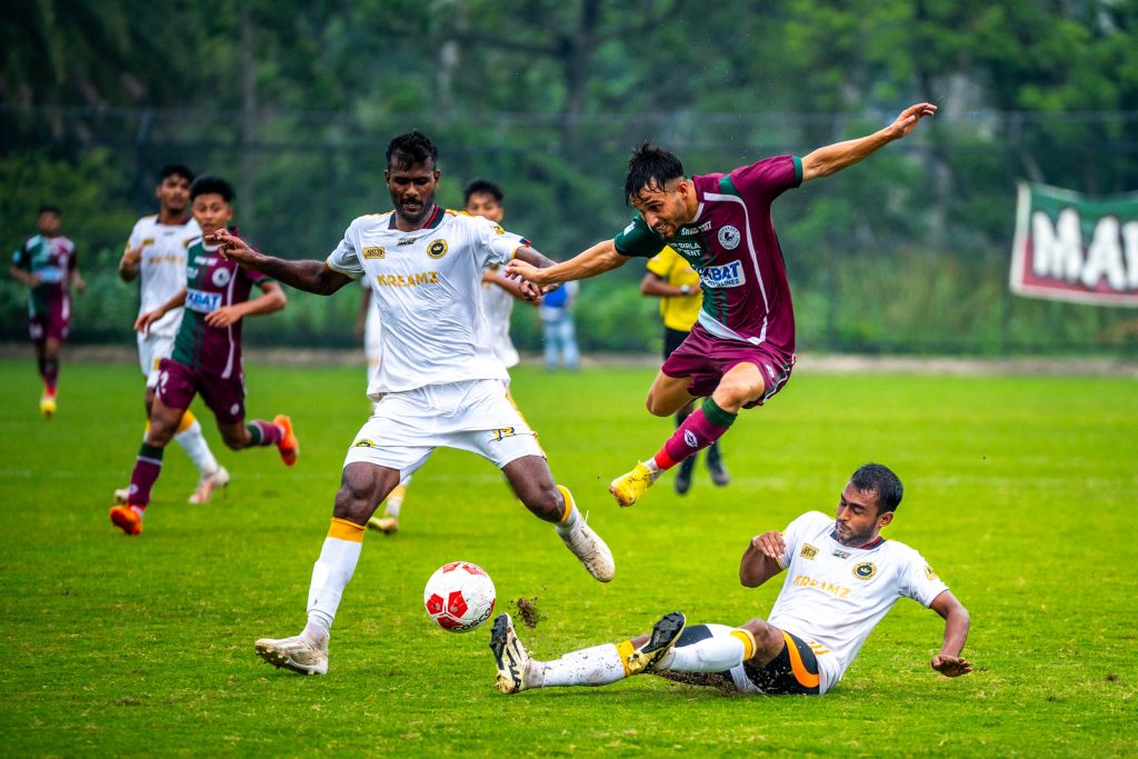 ASOS Rainbow defenders hold up against Mohun Bagan in CFL 2024