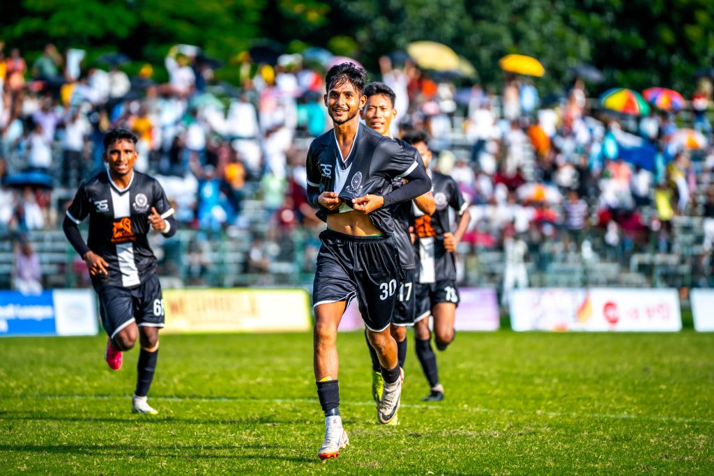 Israfil of Mohammedan SC scored the 2nd goal for Mohammedan. against Southern Samity in CFL 2024
