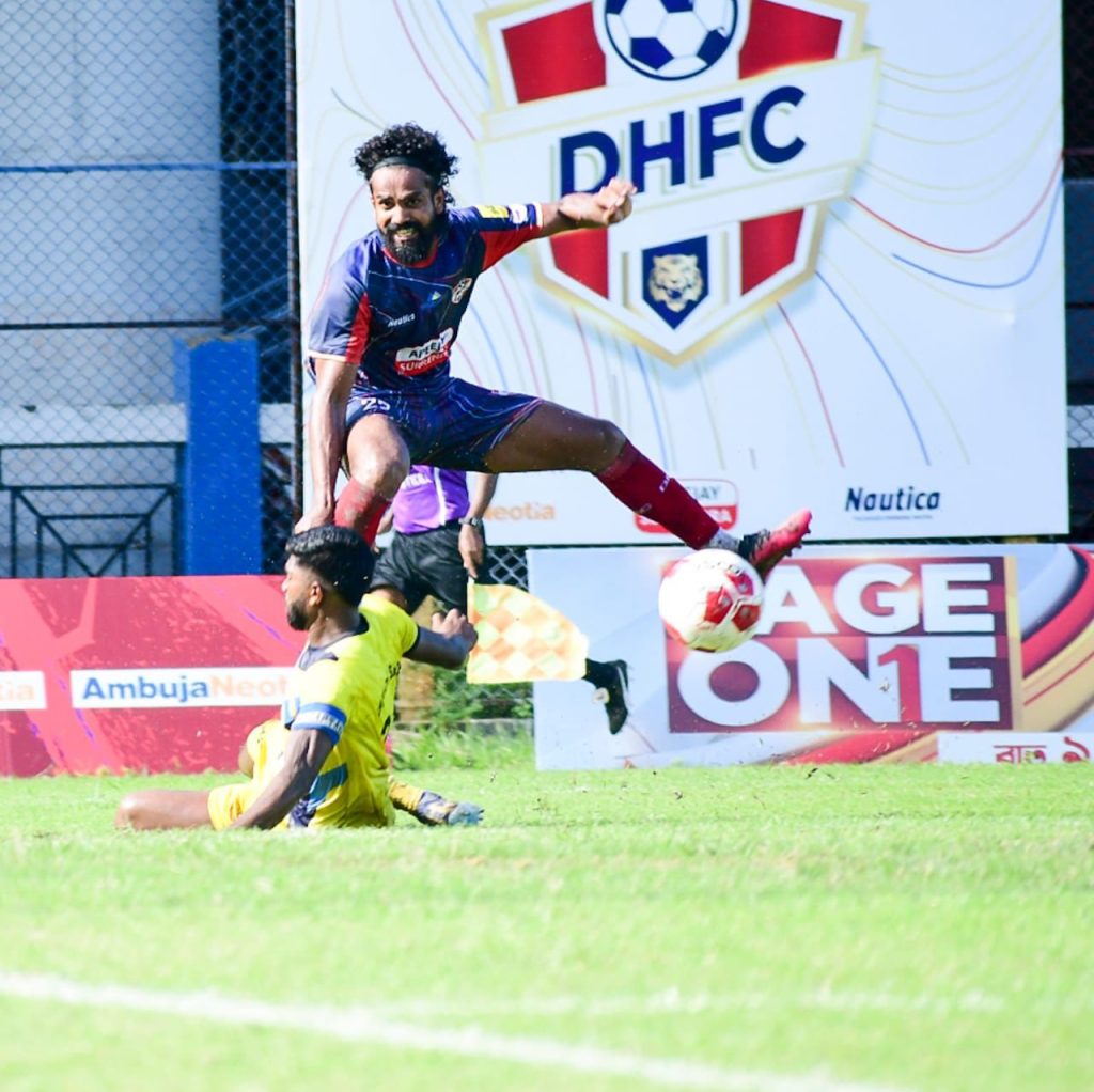 Joby Justin of DHFC against Suruchi Sangha in CFL 2024