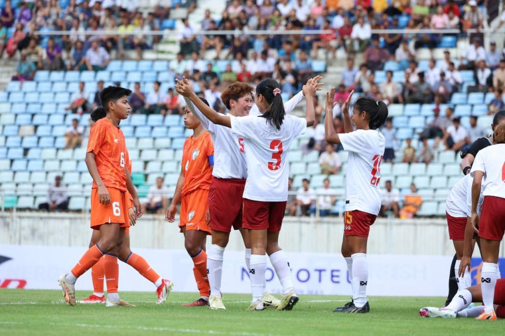 Indian Women's Football Team vs Mayanmar