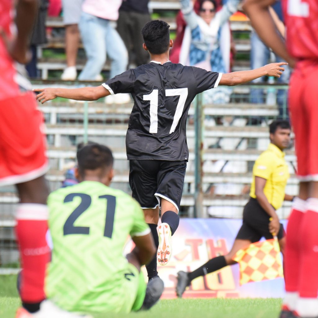 Adison after scoring against Army Red in CFL 2024