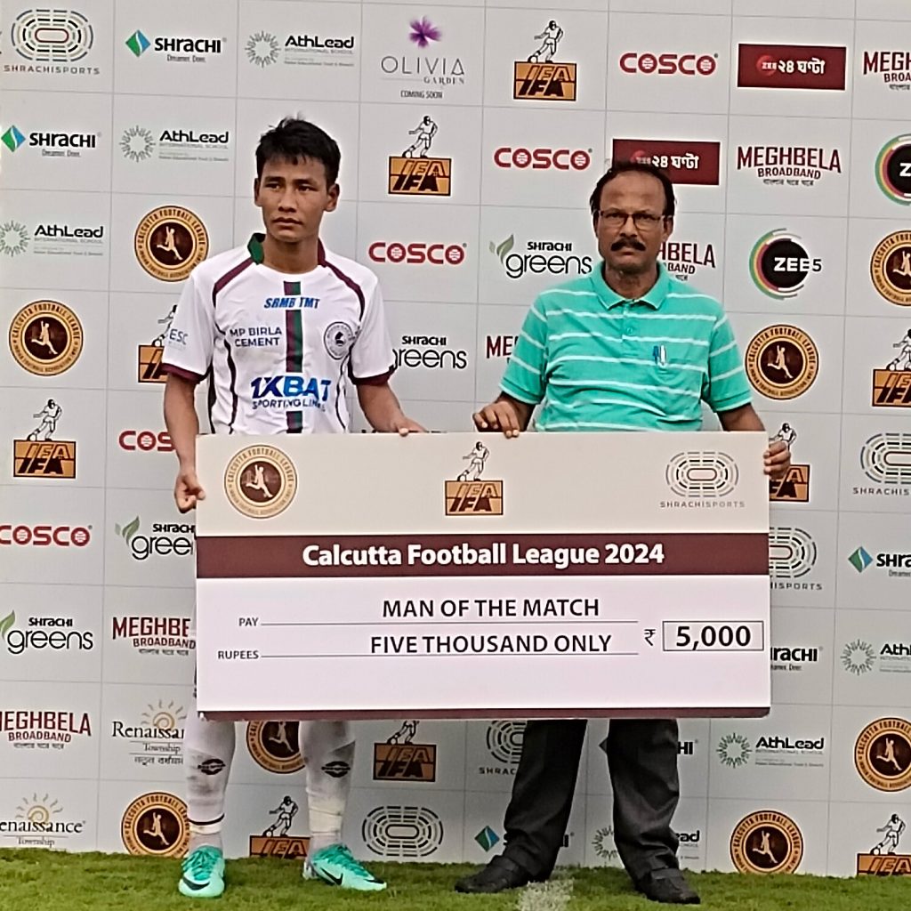 Tongsin of Mohun Bagan Man of the Match against Peerless SC in CFL2024