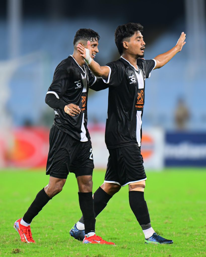 Mohitosh of Mohammedan SC after scoring against Bengaluru FC in Durand Cup 2024