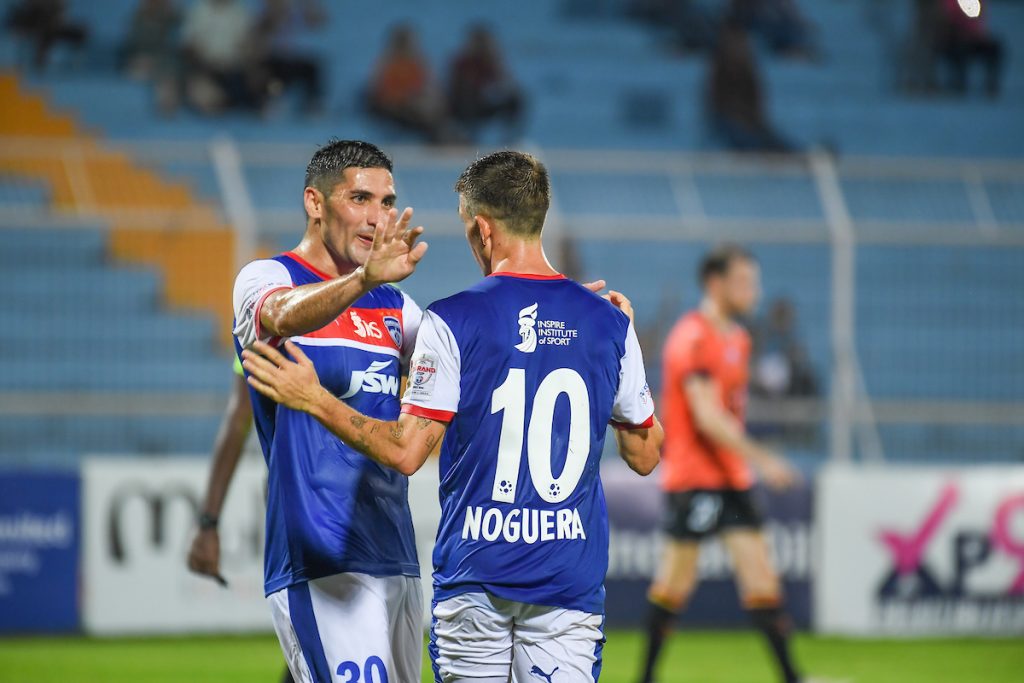Bengaluru FC after scoring 2nd goal against Inter Kashi in Durand Cup 2024