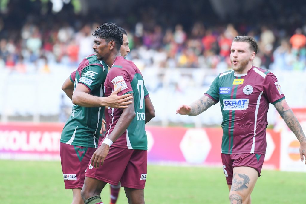 Liston Colaco after scoring against IAFFT in Durand Cup 2024
