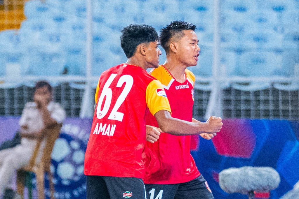 David Lalhlansanga after scoring against FC Goa in ISL 2024-25