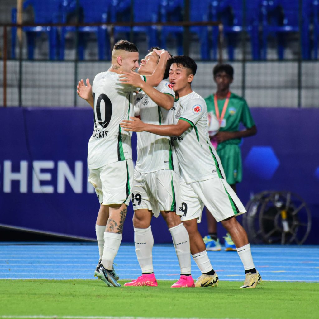 Remsanga Fanai of Mohammedan SC celebrating after scoring against Chennaiyin FC in ISL 2024-25