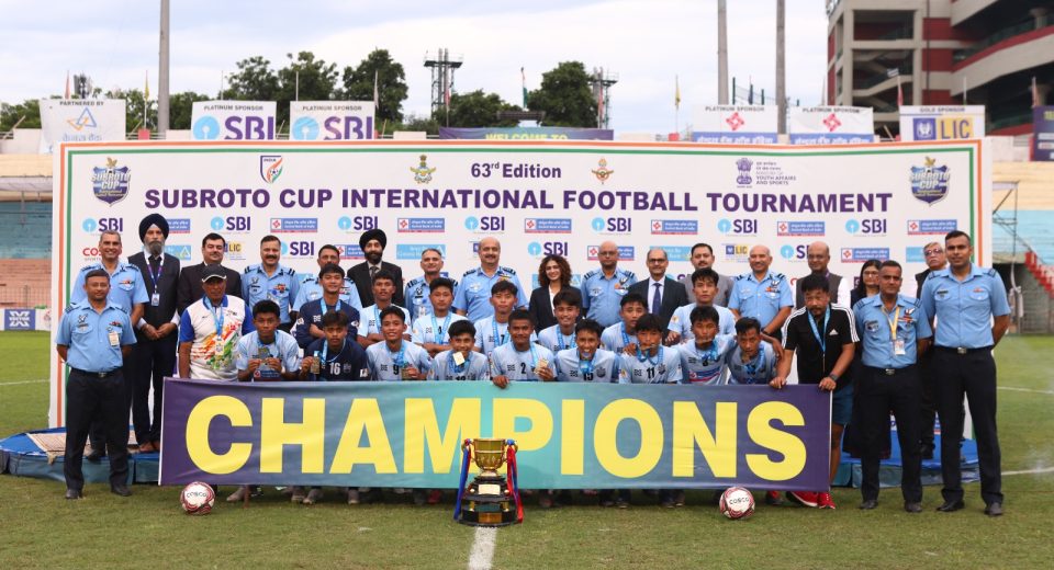 63rd SUbroto Cup champion Manipur’s T.G English School