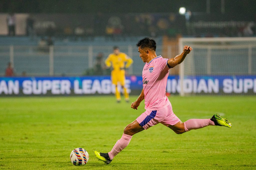 Sunil Chhetri taking penalty
