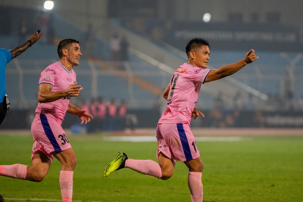 Bengaluru FC after scoring the decisive goal against Mohammedan SC