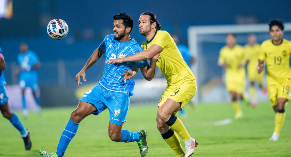 During the match played between India and Malaysia in the FIFA International Friendly at Gachibowli Stadium, Hyderabad on 18th November 2024