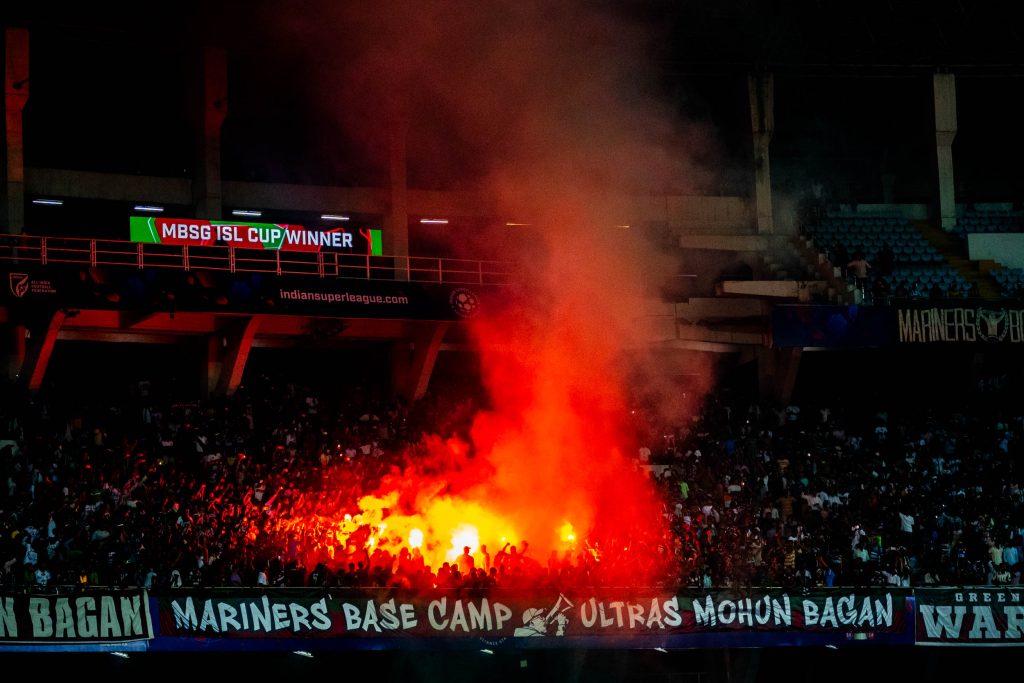 Mohun Bagan SG fans celebrating
