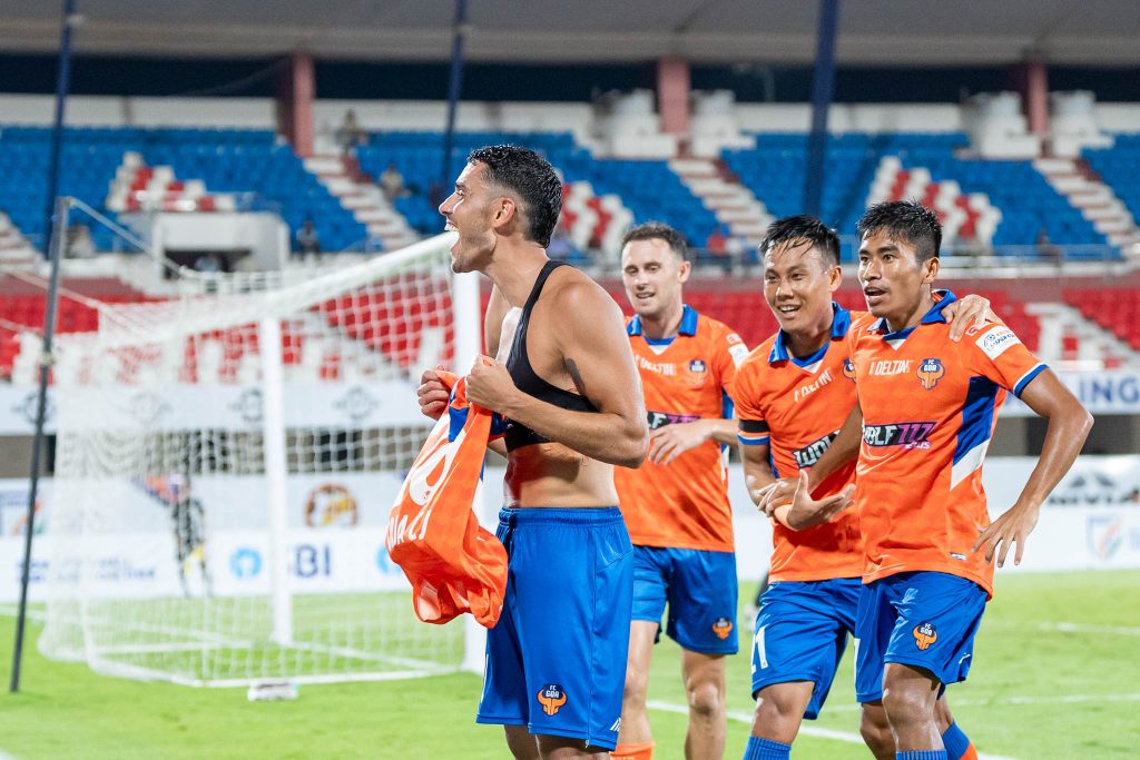 Borja of FC Goa scored 2 goals against Jamshedpur FC in Kalinga Super Cup 2025 final