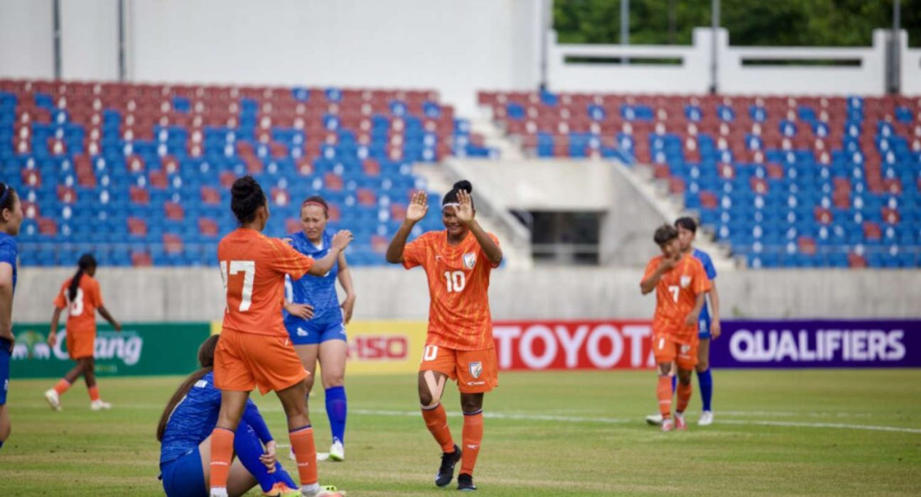 India women's football team defeated Mongolia by 13-0 in Asia Cup Women's Qualifier