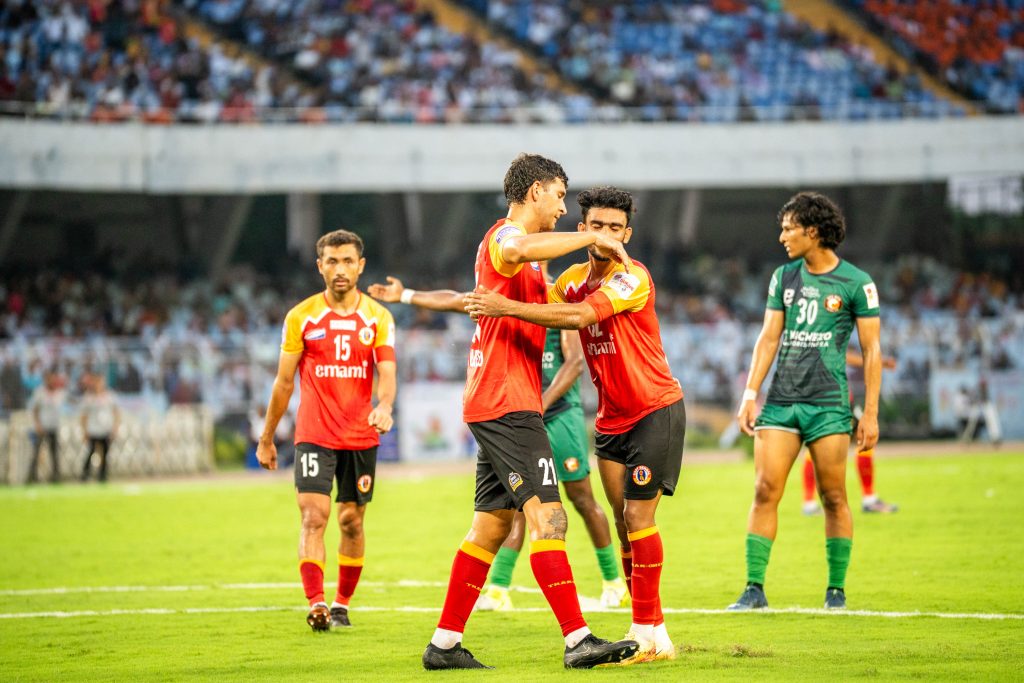 Saul Crespo after scoring against South United FC