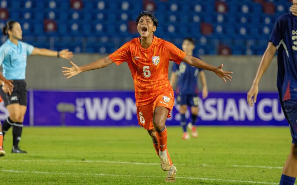 Sangita Basfore scored two goals against Thailand to 