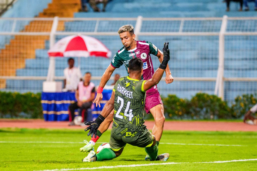 Sahal's goal scoring shot against BSF