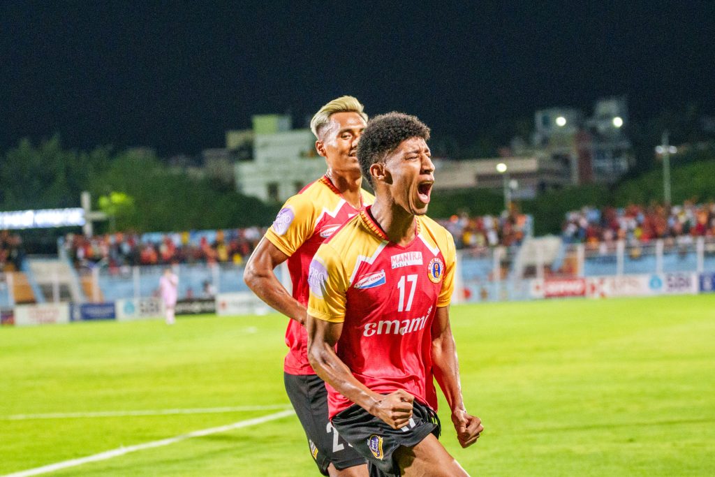 Hamid of East Bengal FC scored the 1st goal of the match