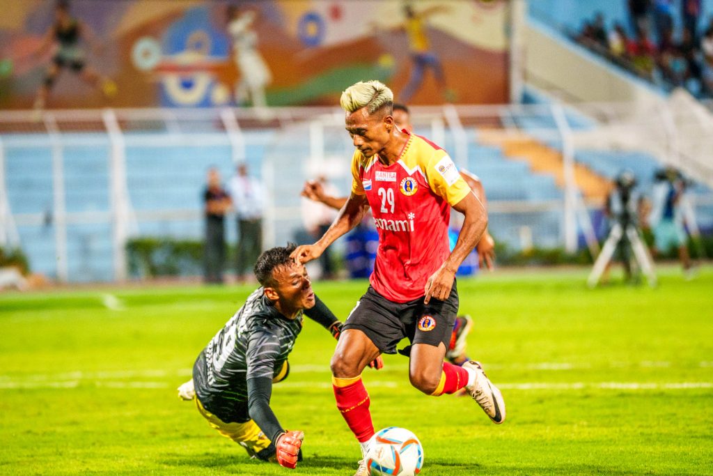 Bipin Singh of East Bengal FC scored the 2nd goal