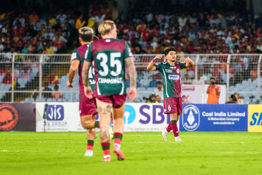 Thapa after scoring the only goal for Mohun Bagan SG
