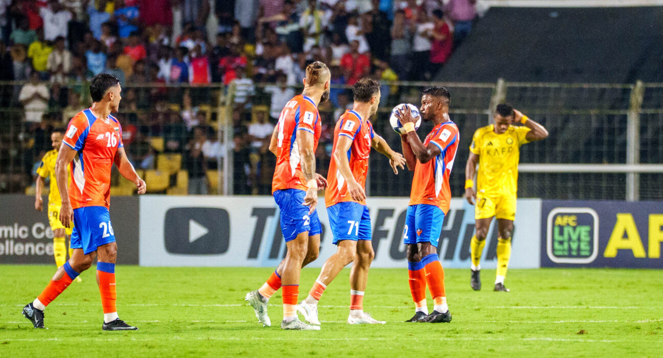 Brison Fernandes of FC Goa after scoring