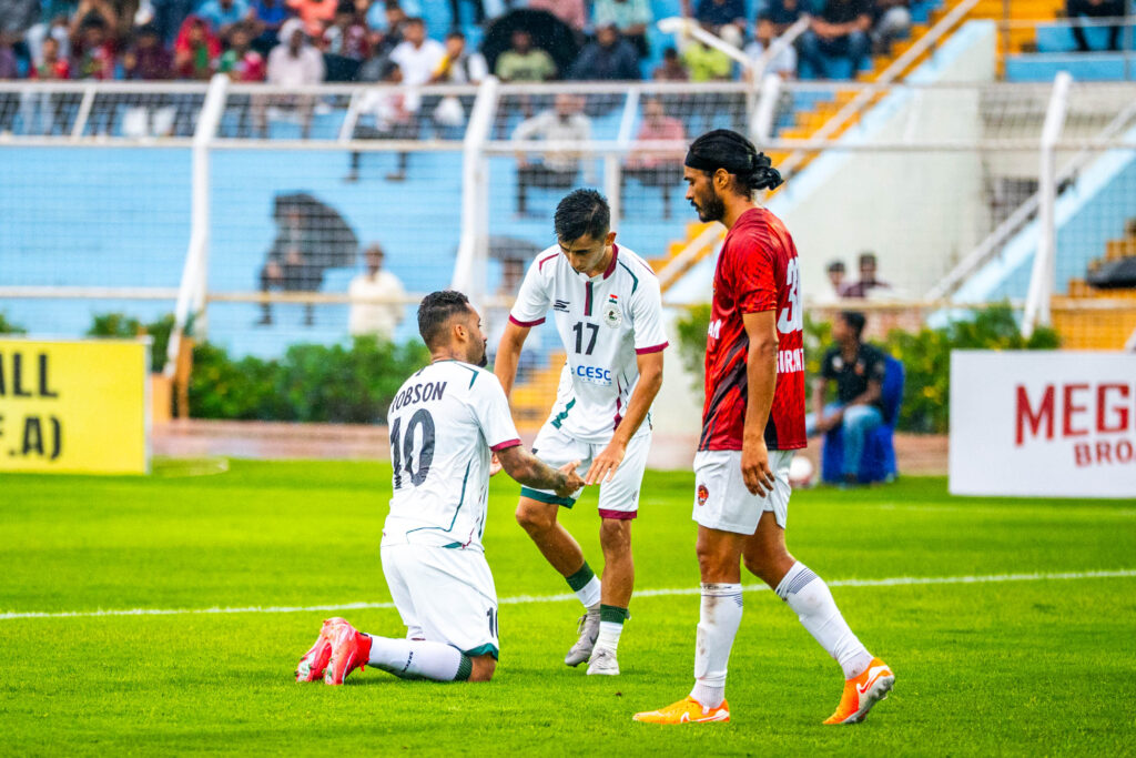 Robson scored his debut goal for Mohun Bagan against Gokulam Kerala