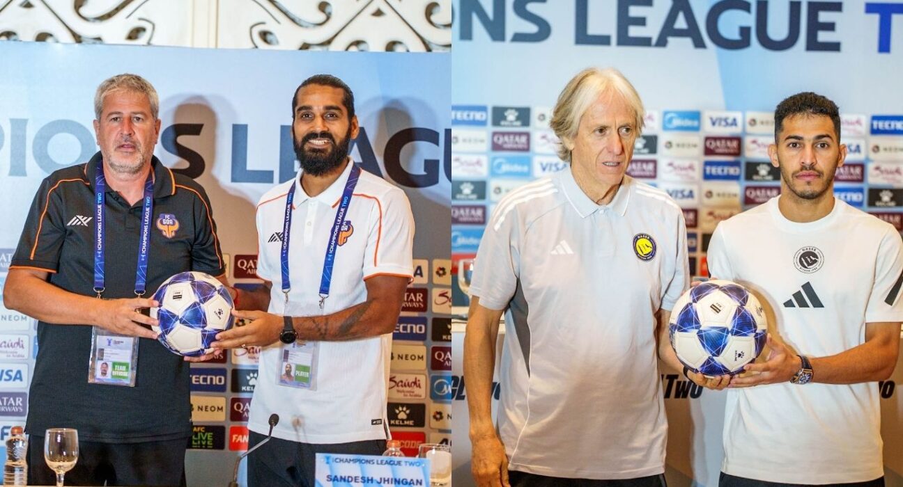 FC Goa and Al Nassr Coach and Player at pre match press conference