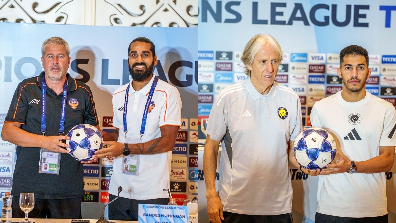 FC Goa and Al Nassr Coach and Player at pre match press conference
