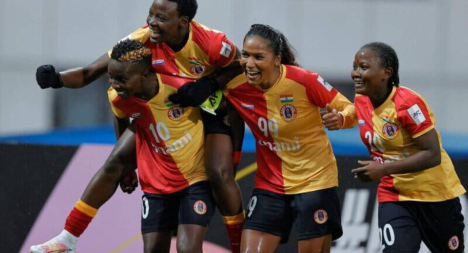 East Bengal Women began their AFC Women’s Champions League journey with a strong 3–1 win over Bam Khatoon FC