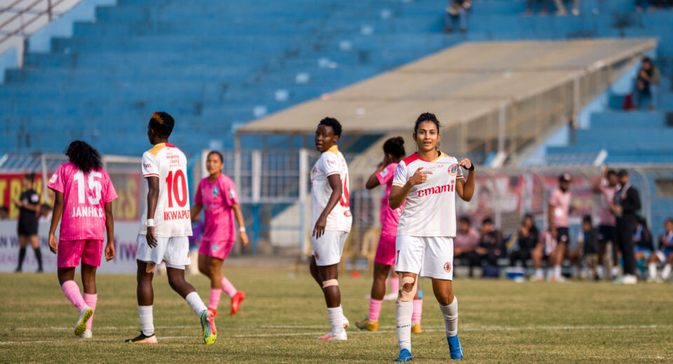 East Bengal Women ran riot with a 9–0 thrashing of SESA FC in the IWL