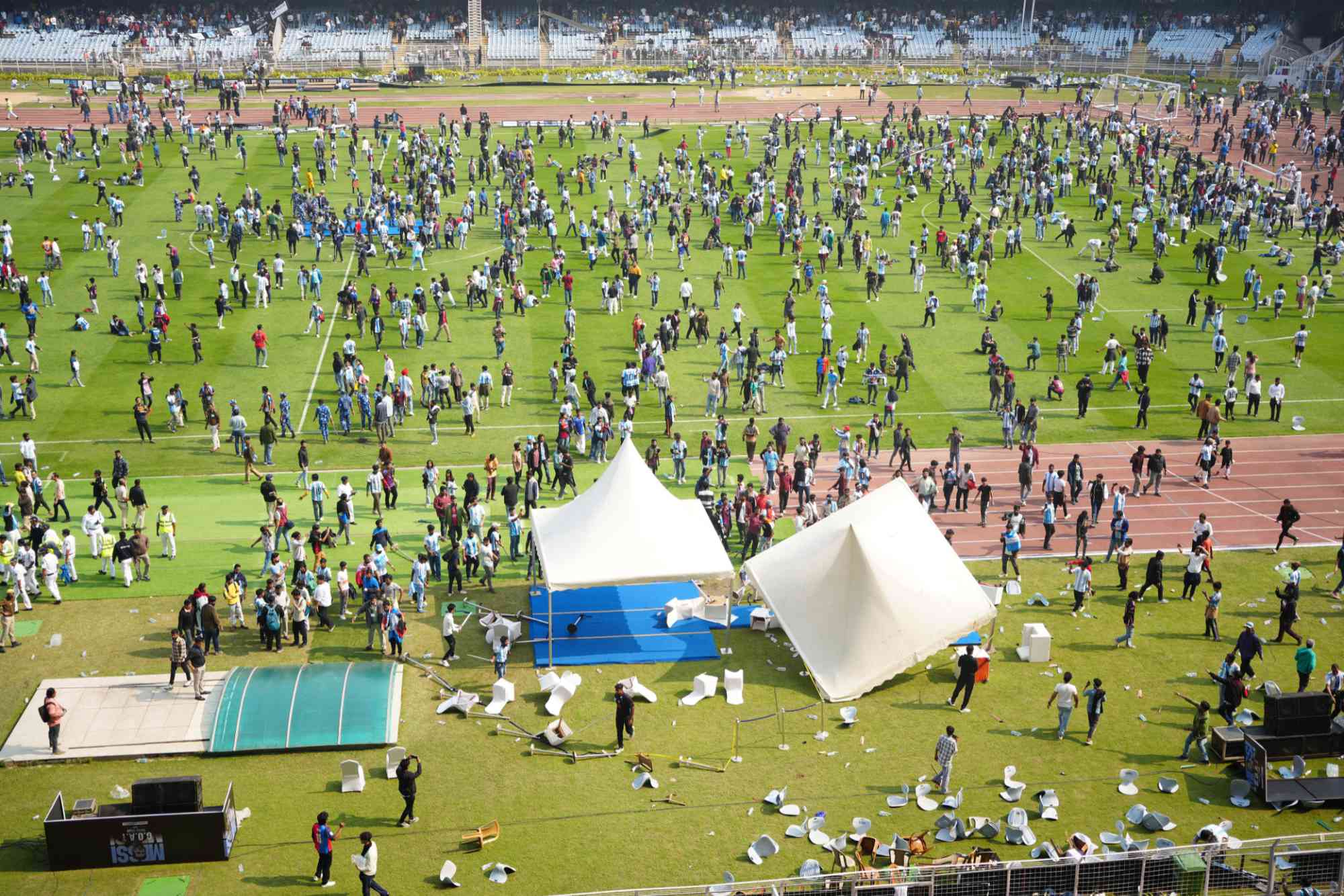 Lionel Messi Kolkata Chaos