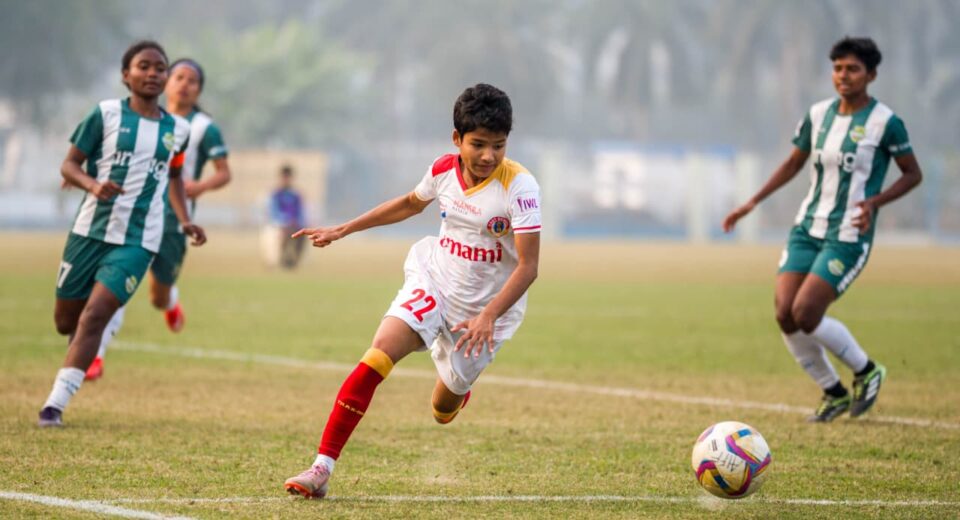 East Bengal Women crushed Kickstart FC 5–0 in the IWL