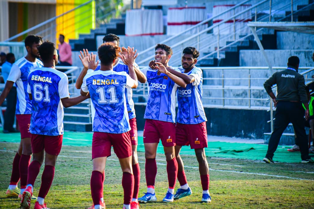 Defending champions West Bengal grind out a crucial 1–0 win over Rajasthan in Santosh Trophy 2026.