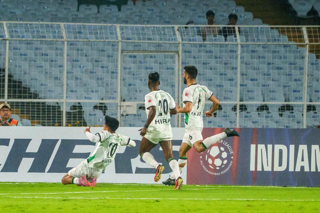 Lalngaisaka after scoring goal