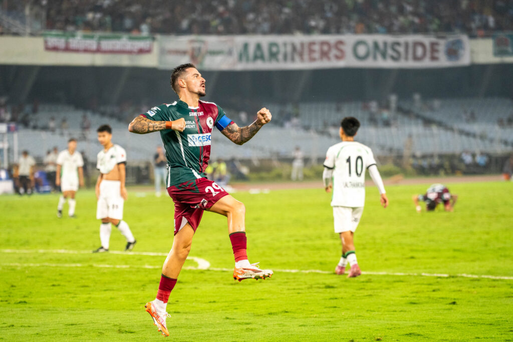 Maclaren after scoring against Mohammedan