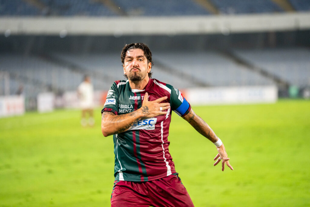 Petratos after scoring