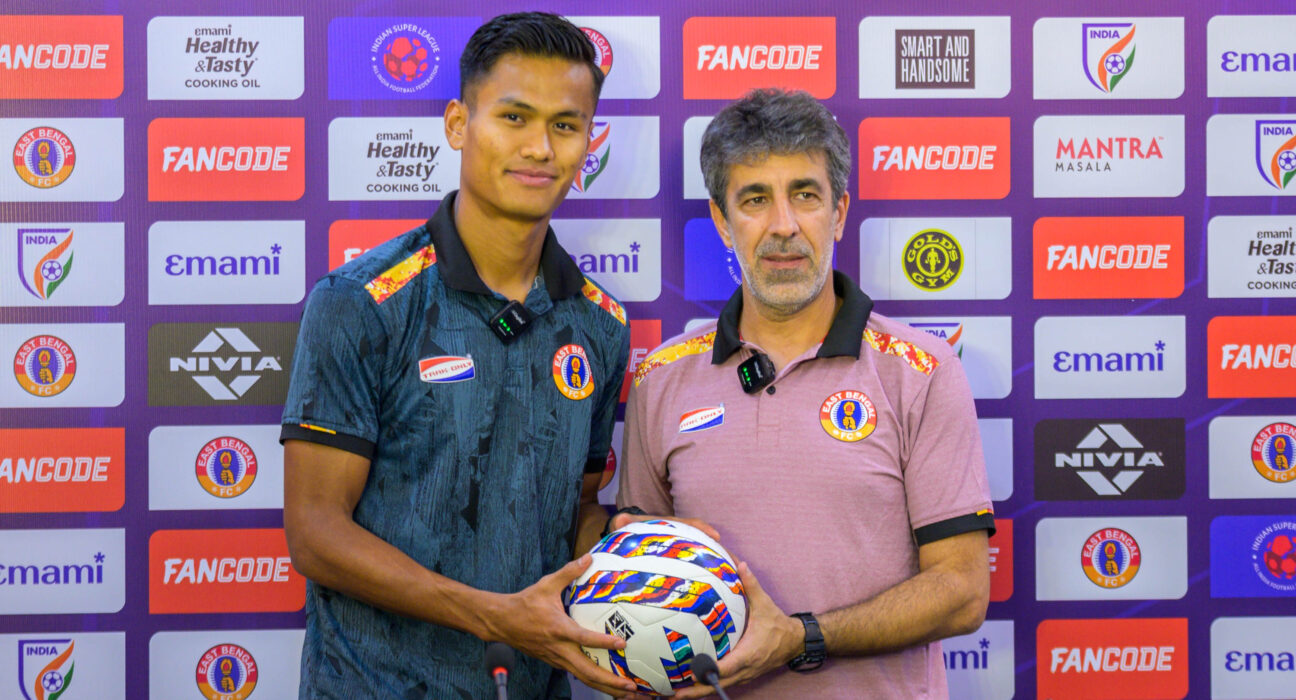 East Bengal FC Coach and Player at pre match press conference