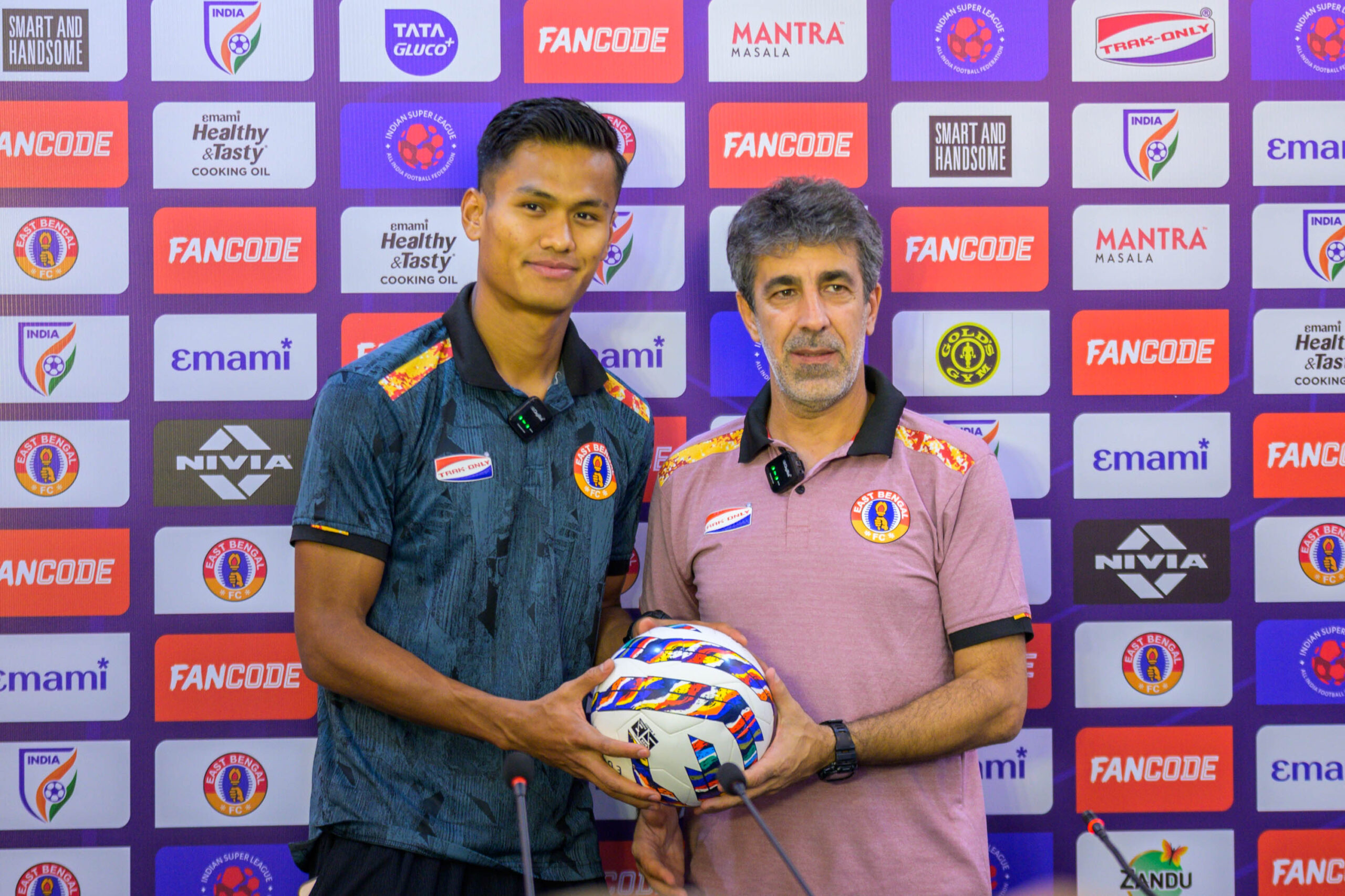 East Bengal FC Coach and Player at pre match press conference