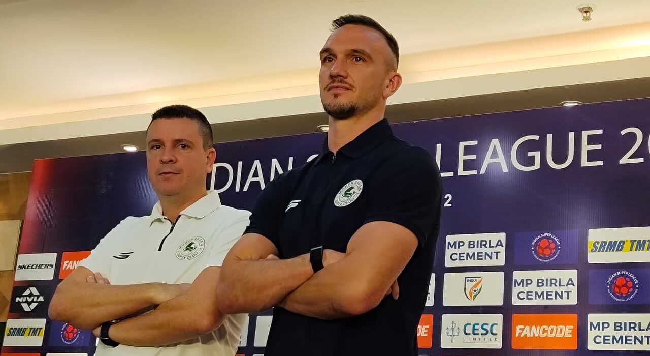 Mohun Bagan SG coach and player at pre match press conference