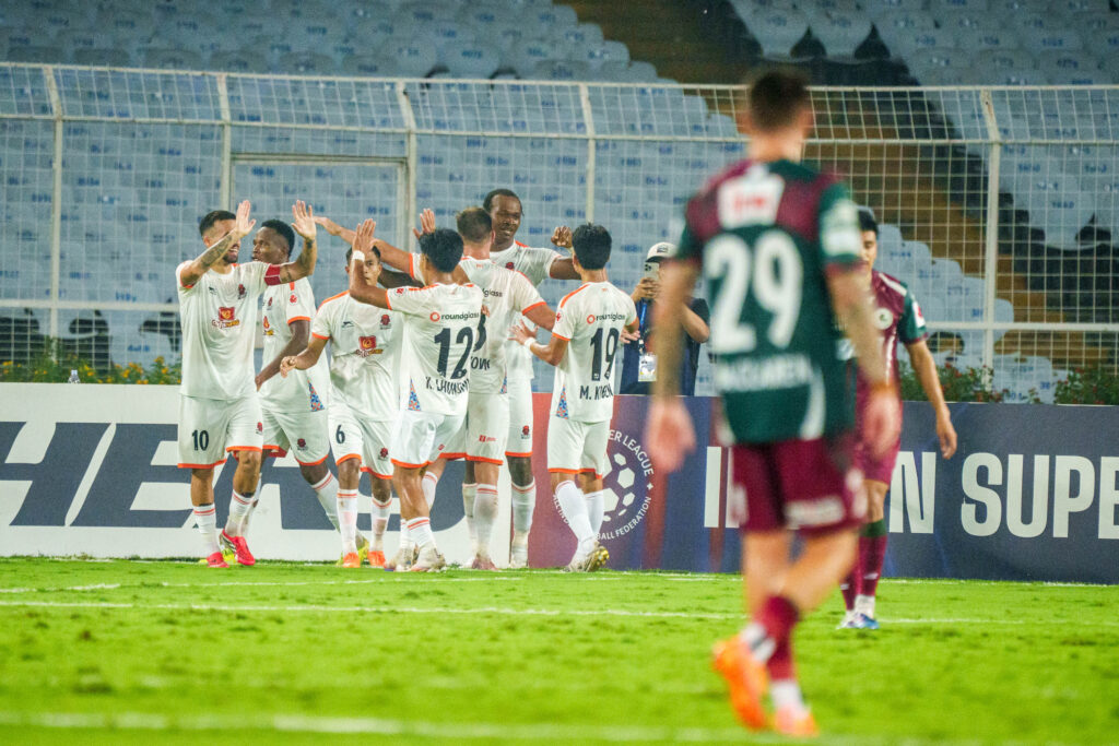 Punjan FC celebrating goal of Effiong
