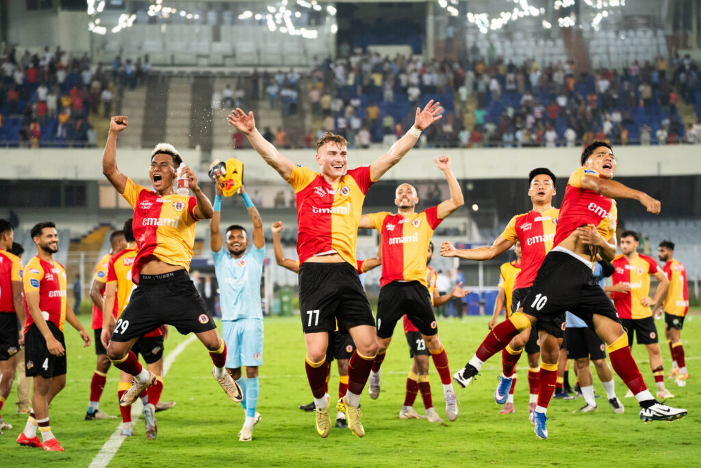 East Bengal FC drew against Bengaluru FC with 10 men