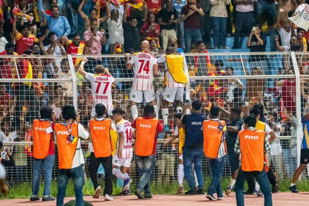 Rashid after scoring the winner