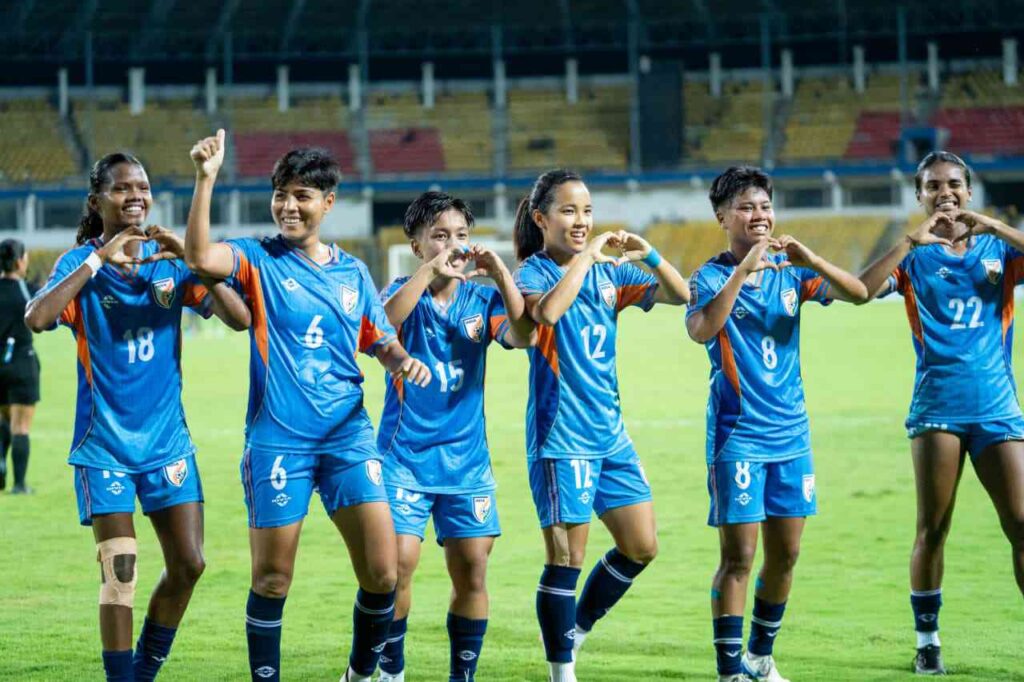 India beat defending champions Bangladesh 3-0 to reach the SAFF Women's Championship 2026 semi-final.