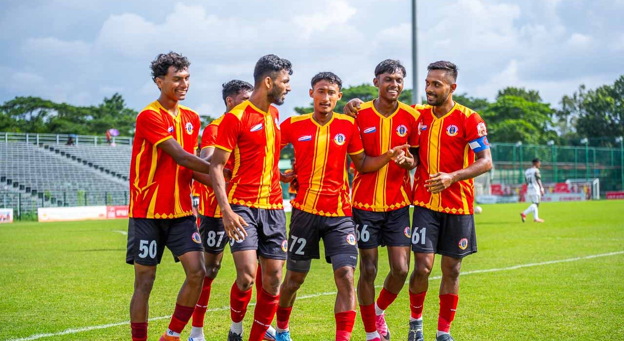 East Bengal FC secured a 2–0 win and sealed their place in the Calcutta Football League 2026 Super Six