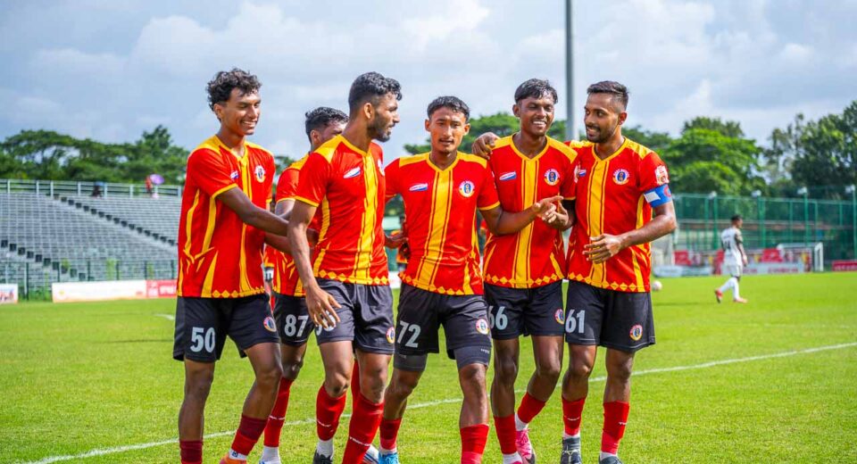 East Bengal FC secured a 2–0 win and sealed their place in the Calcutta Football League 2026 Super Six