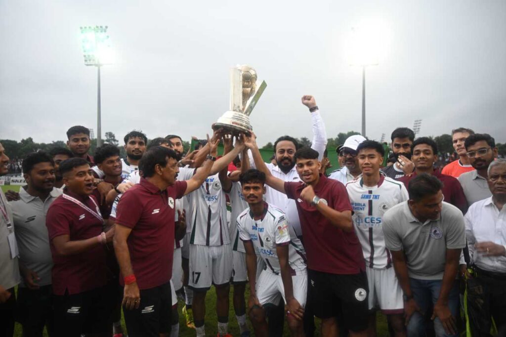 Mohun Bagan lift the CFL 2026 trophy