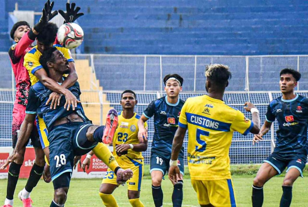 Punjab FC thrashed Calcutta Customs 7-0 in the IFA Shield